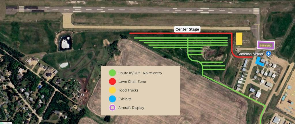 Camrose Airshow Event Map