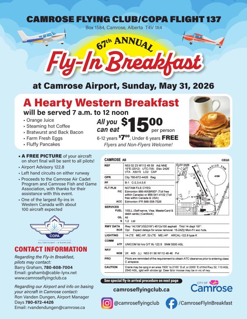 2026 Fly-In Breakfast Flyer